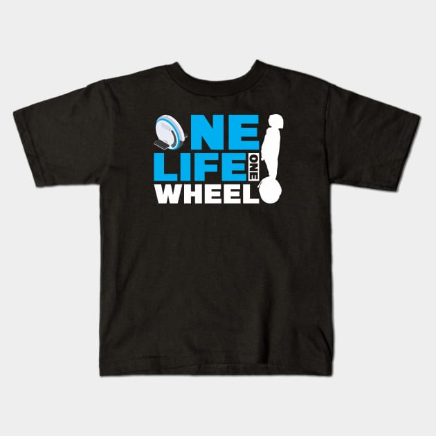 One Life One Wheel - EUC Electric Unicycle Kids T-Shirt by Funky Prints Merch